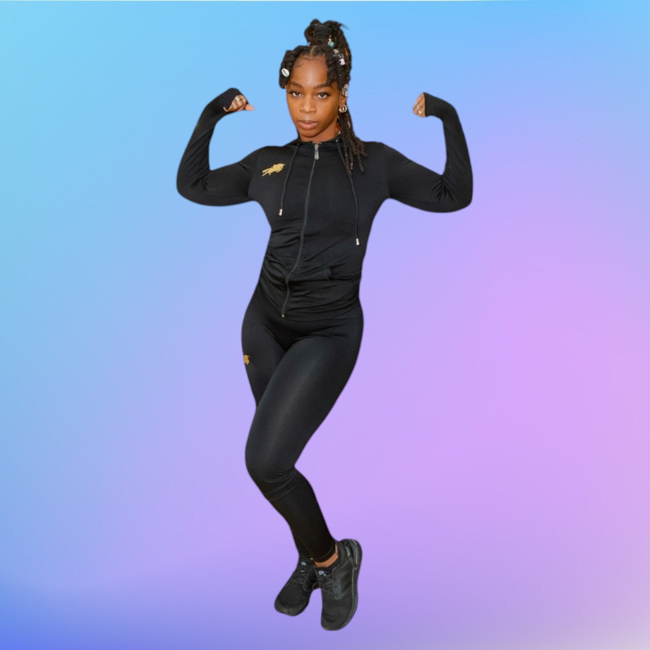Black Long-Sleeve Active Set