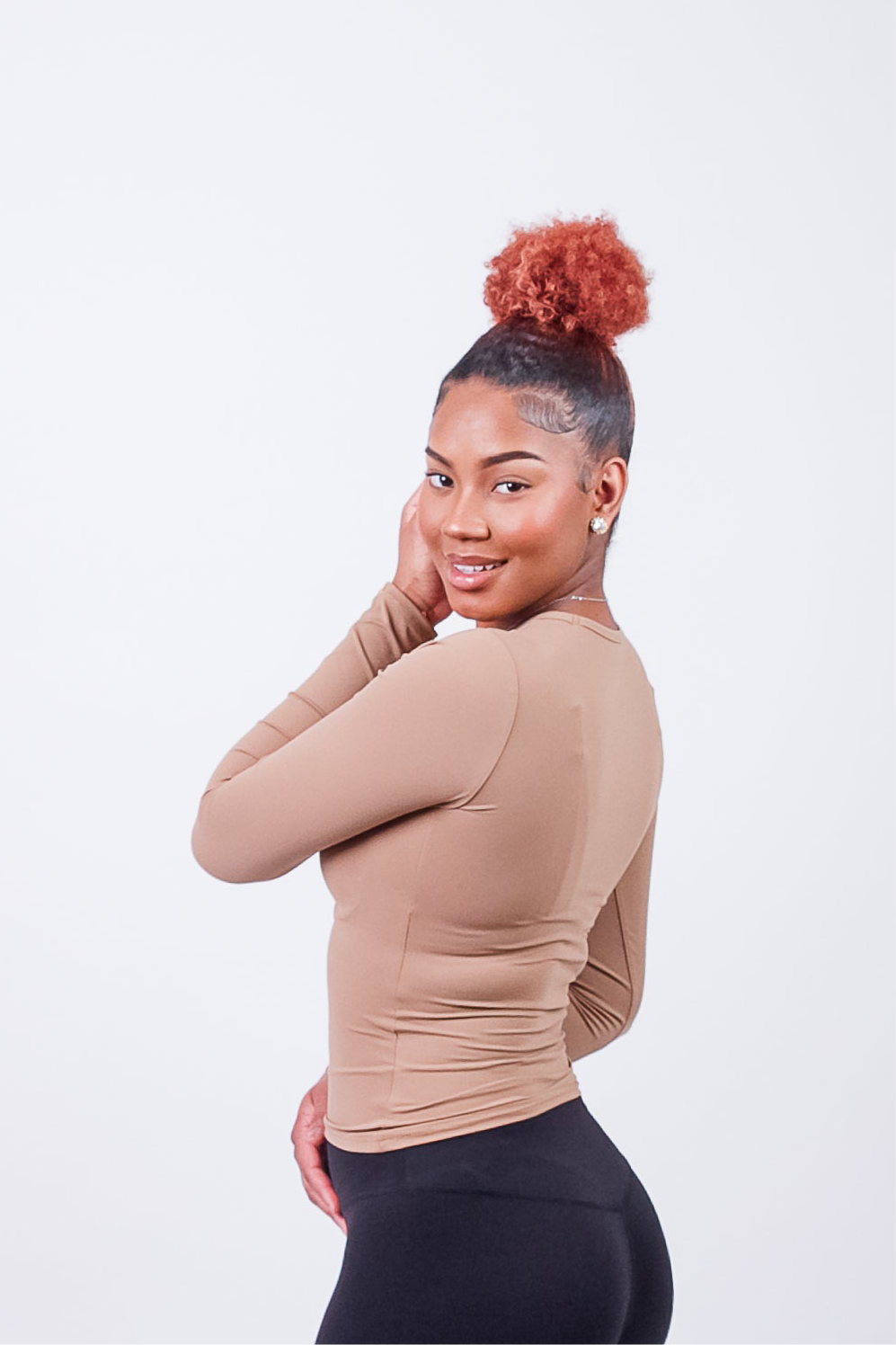 Everyday Brown Long-Sleeve Tee