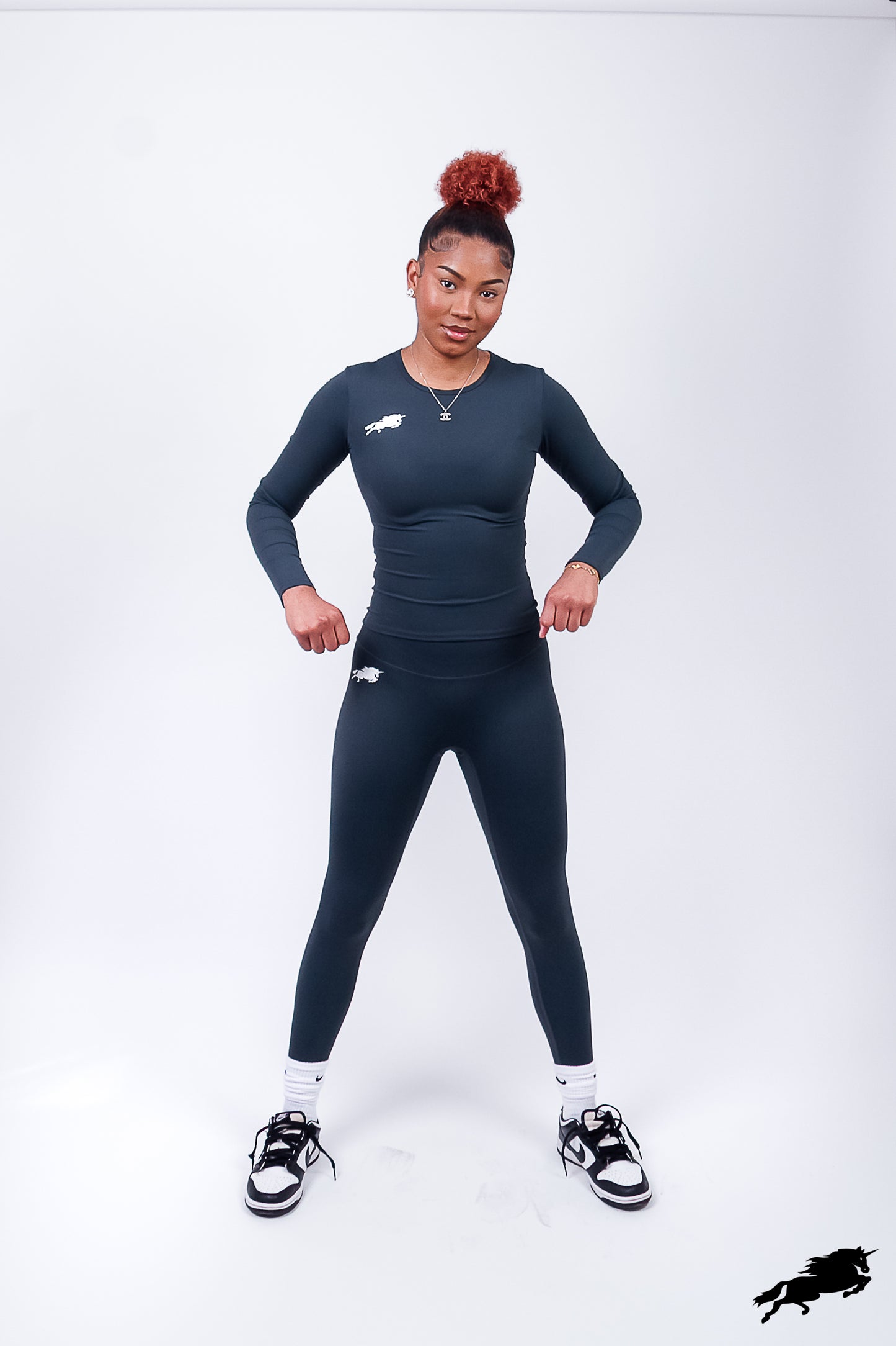Diiff Long Sleeve Blue-gray Set