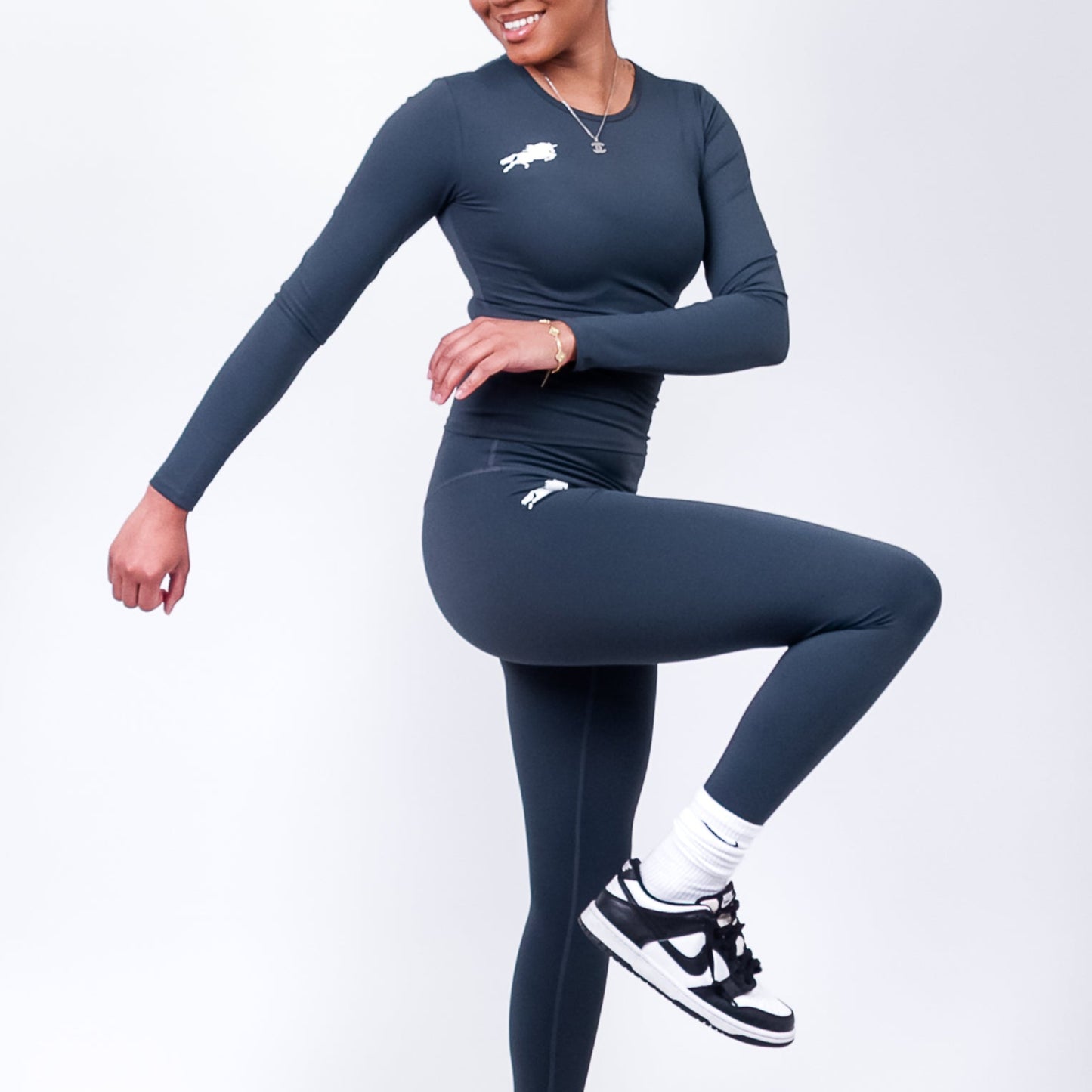 Diiff Long Sleeve Blue-gray Set