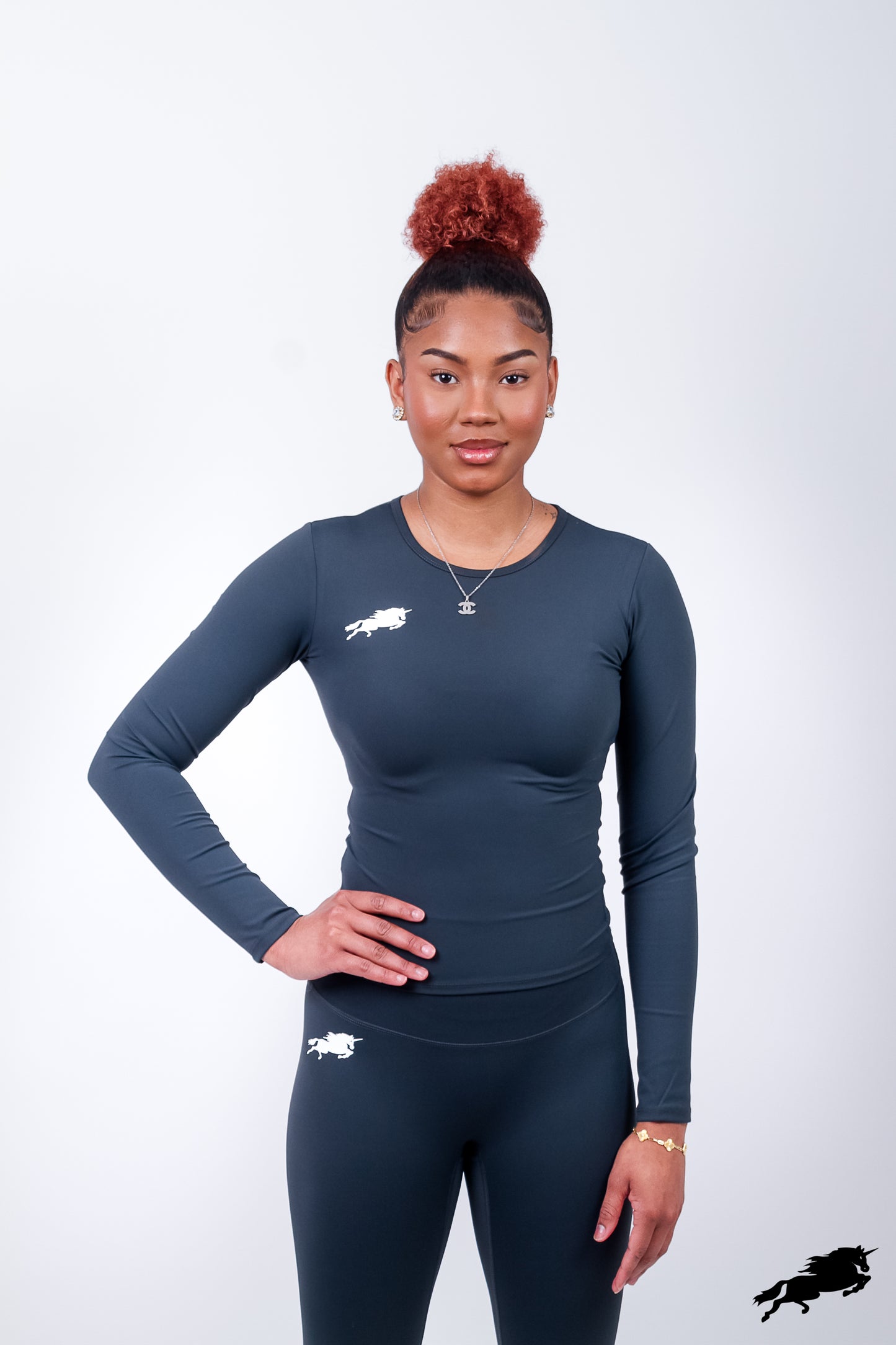 Diiff Long Sleeve Blue-gray Set