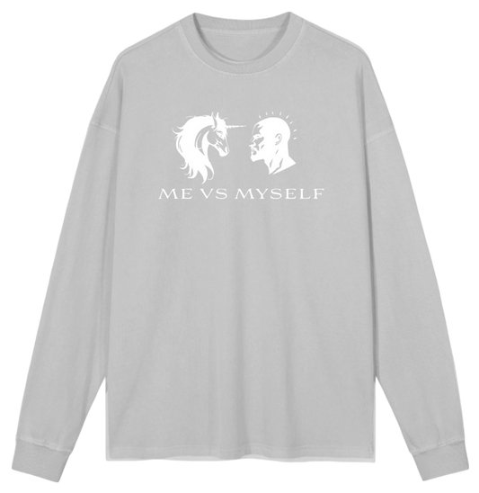 Me vs Myself Gray Long Sleeve