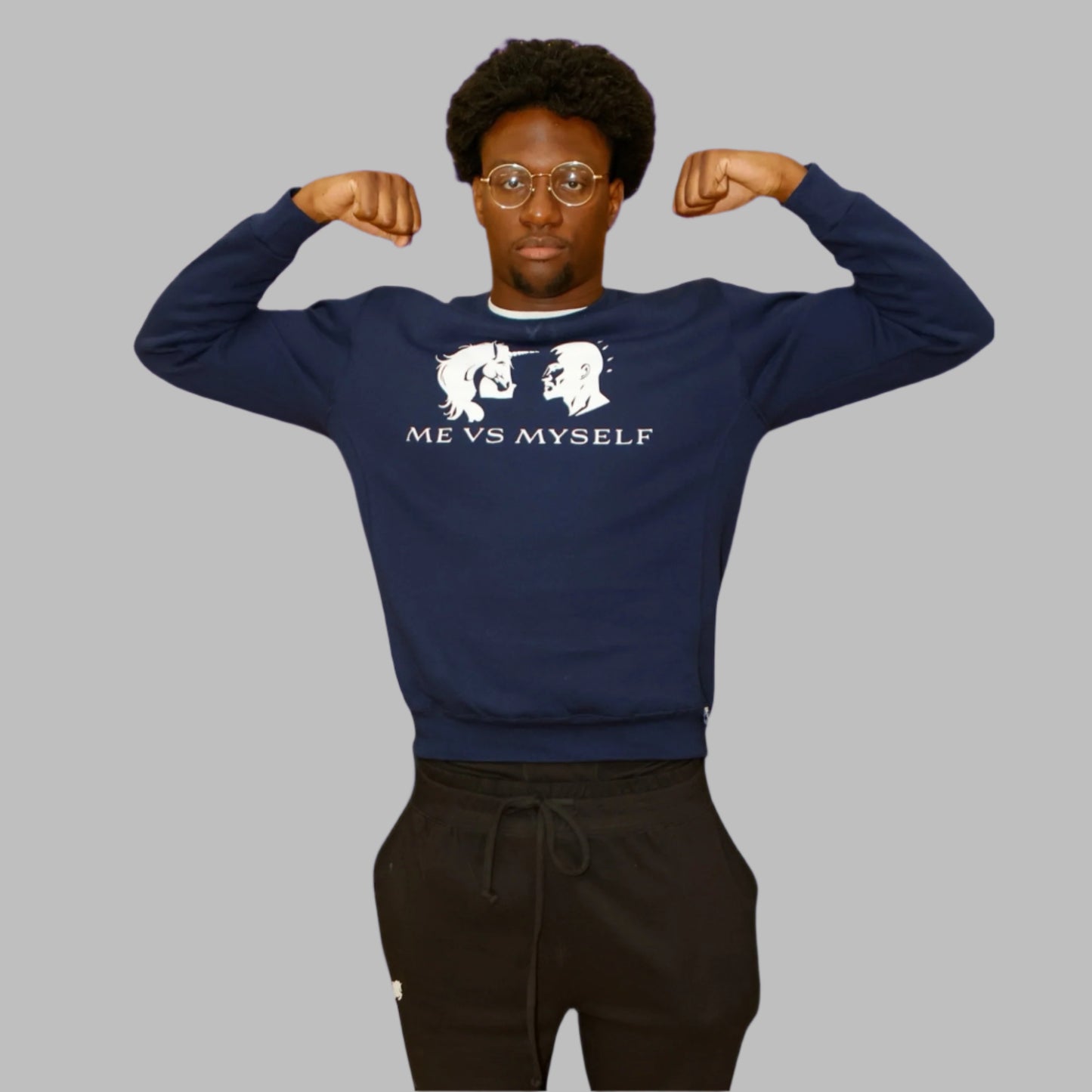 Me vs Myself : Blue Long-Sleeve