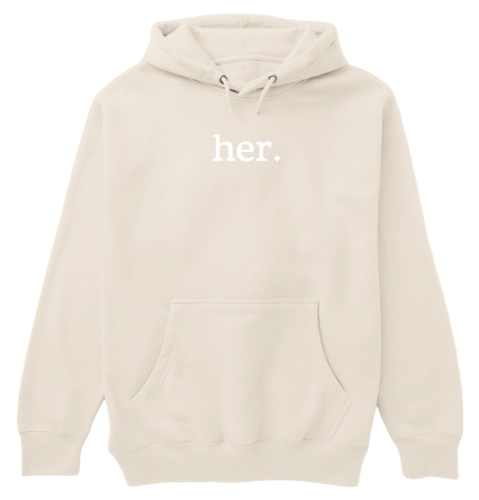 Her. Sand Hoodie