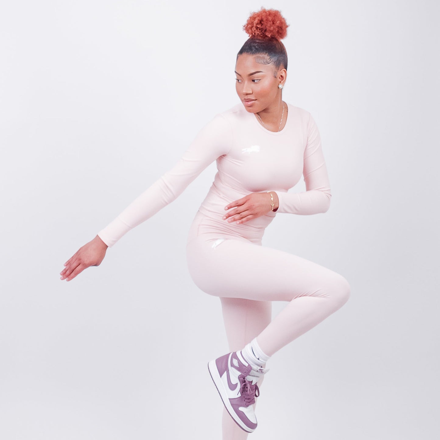 Diiff Long-Sleeve Pink Set