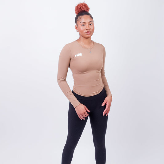 Diiff Long-Sleeve Brown Set
