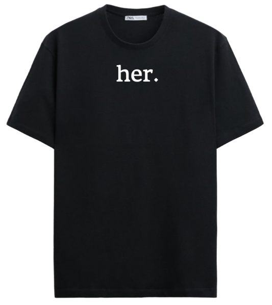 Her. Black Tee